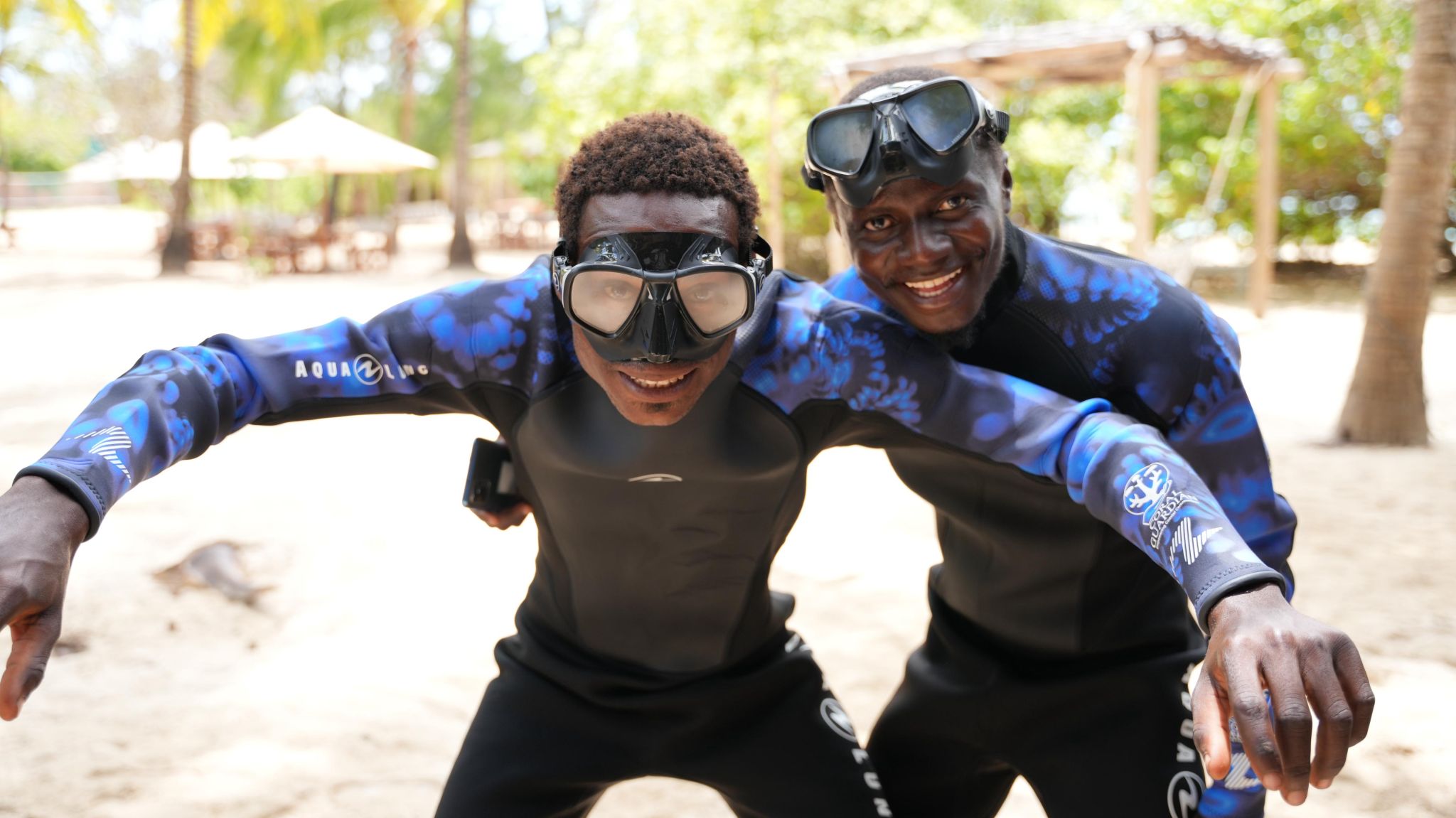 Conservation interns from Kenya and abroad working with Oceans Alive